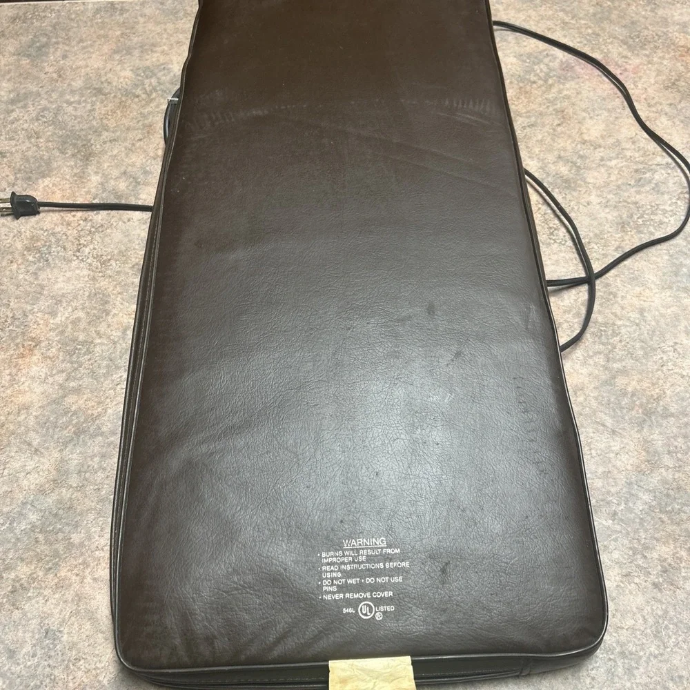 TESTED Vintage Pollenex Deep Heat Back Backrest Massager Chair Pad BM-1205 WORKS